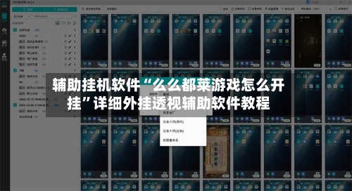 辅助挂机软件“么么都莱游戏怎么开挂”详细外挂透视辅助软件教程-第2张图片