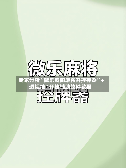 专家分析“微乐咸阳麻将开挂神器”+透视挂”开挂辅助软件教程-第1张图片