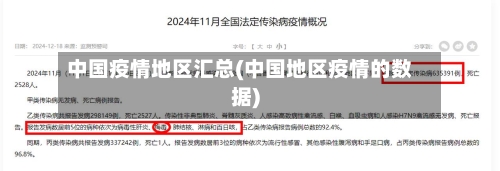 中国疫情地区汇总(中国地区疫情的数据)-第1张图片