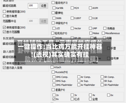 一键操作:当比鸡万能开挂神器!(透视)其实确实有挂-第2张图片