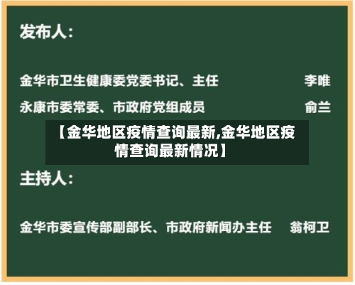 【金华地区疫情查询最新,金华地区疫情查询最新情况】-第2张图片