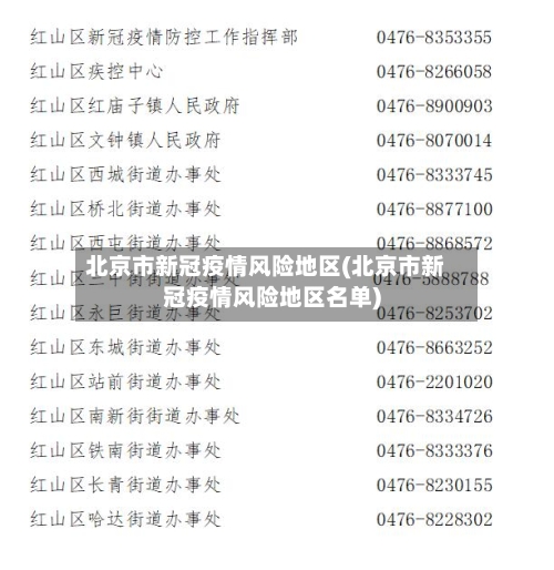 北京市新冠疫情风险地区(北京市新冠疫情风险地区名单)-第2张图片