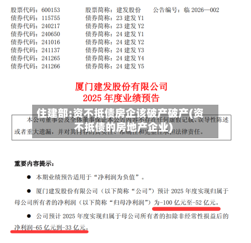 住建部:资不抵债房企该破产破产(资不抵债的房地产企业)-第3张图片