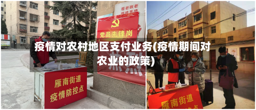 疫情对农村地区支付业务(疫情期间对农业的政策)-第3张图片