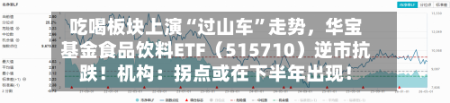 吃喝板块上演“过山车”走势，华宝基金食品饮料ETF（515710）逆市抗跌！机构：拐点或在下半年出现！-第1张图片
