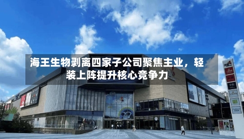 海王生物剥离四家子公司聚焦主业	，轻装上阵提升核心竞争力-第3张图片